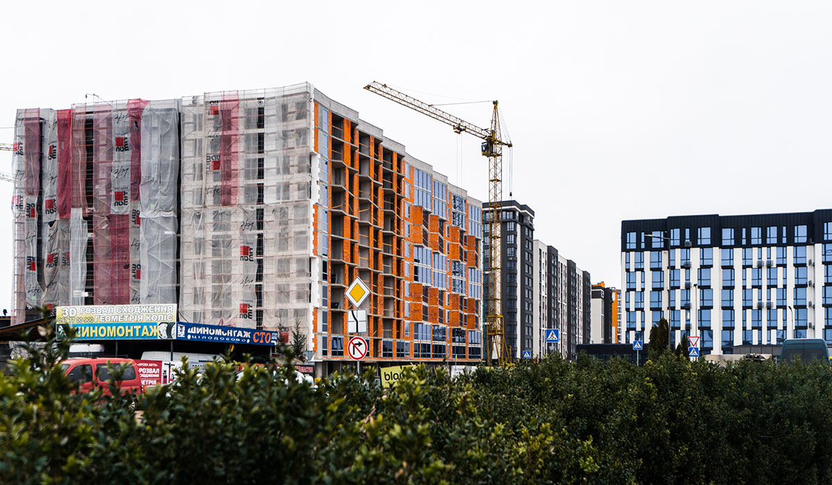 Construction state of the Parkova Alley residential complex as of 27.03.2023