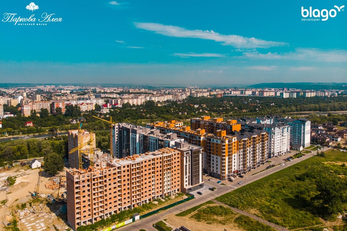 Стан будівництва житлового масиву “Паркова Алея” на 22.07.2020р.