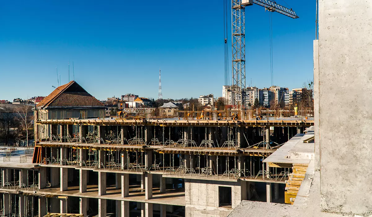 Construction state of the residential complex “SKYGARDEN” as of 18.12.2023