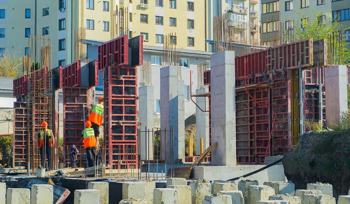 Construction state of the residential complex “SKYGARDEN” as of 28.09.2023