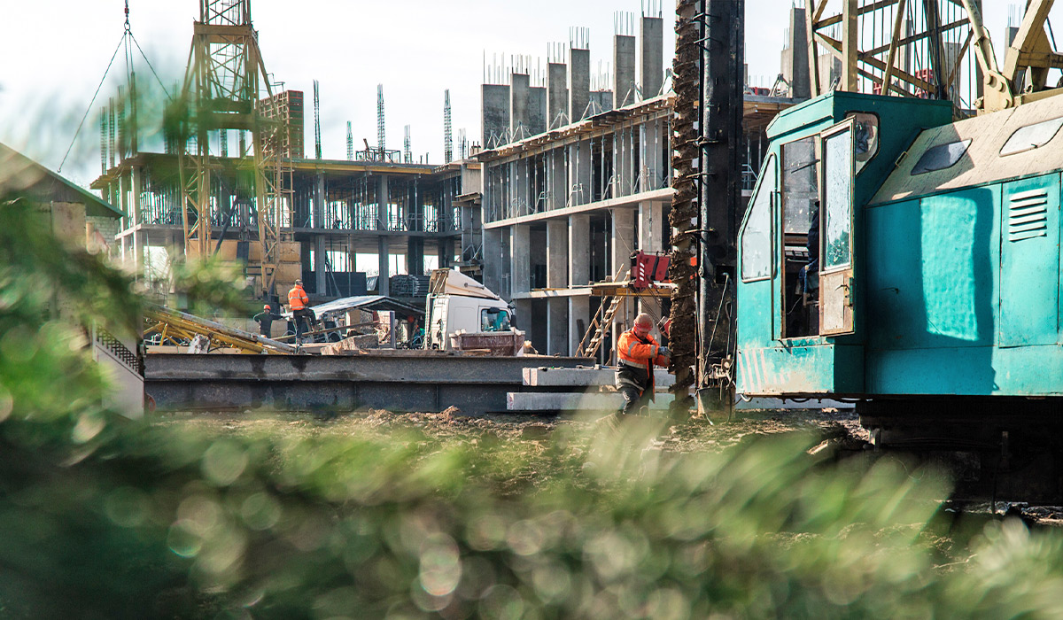 Construction state of the U ONE residential complex as of 02.16.2023