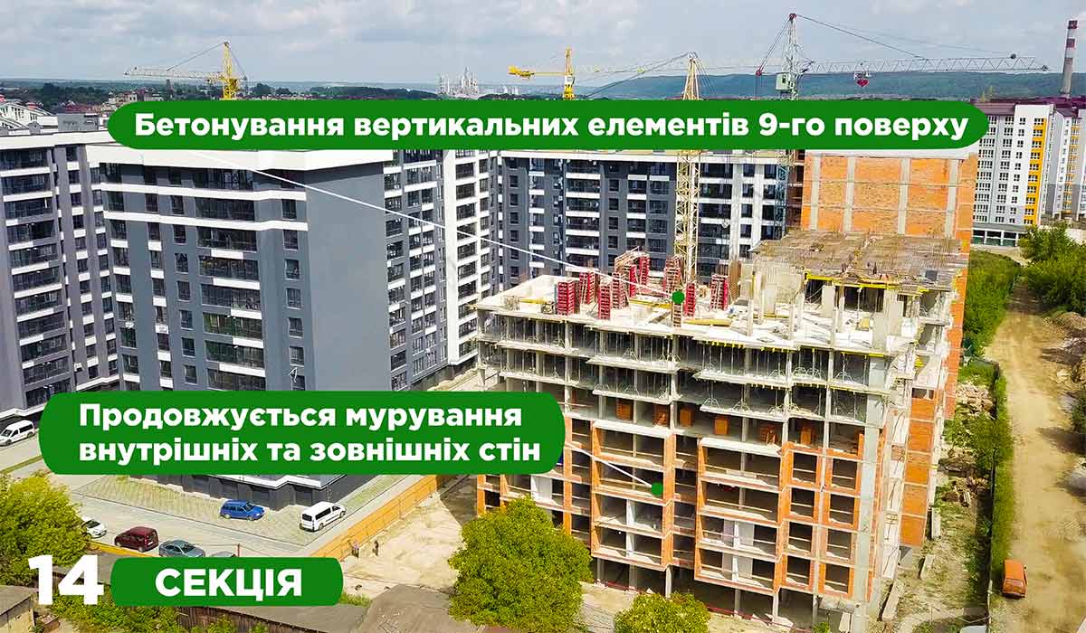 СТАН БУДІВНИЦТВА ЖИТЛОВОГО КОМПЛЕКСУ COMFORT PARK НА 31.08.2021