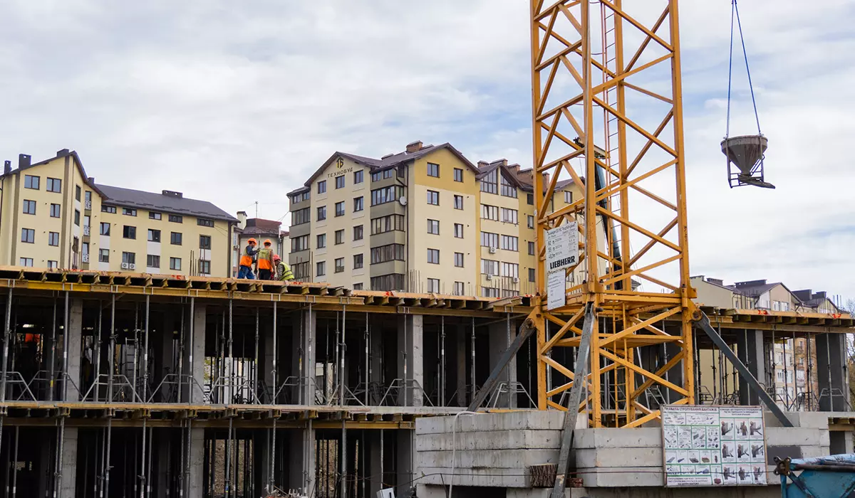 Construction state of the SKYGARDEN residential complex as of 31.10.2023