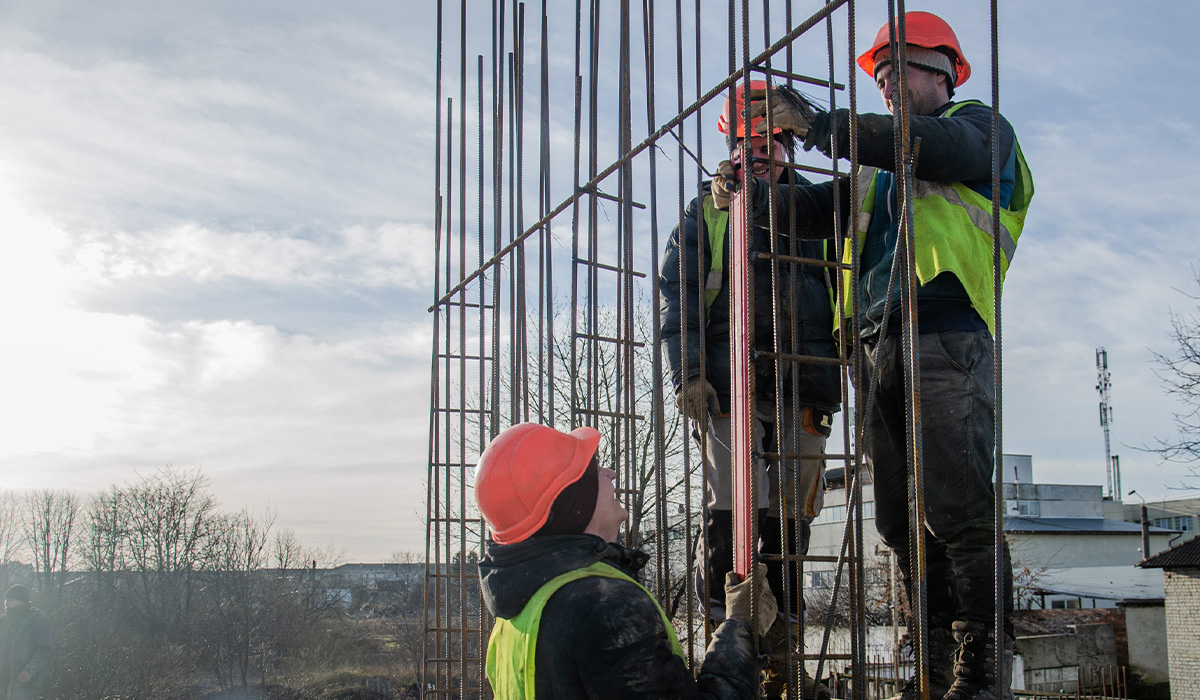 Construction state of the residential complex “U ONE” as of 02.01.2023