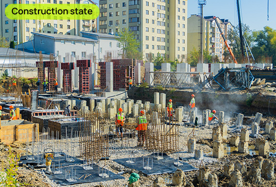 Construction state of the residential complex “SKYGARDEN” as of 28.09.2023