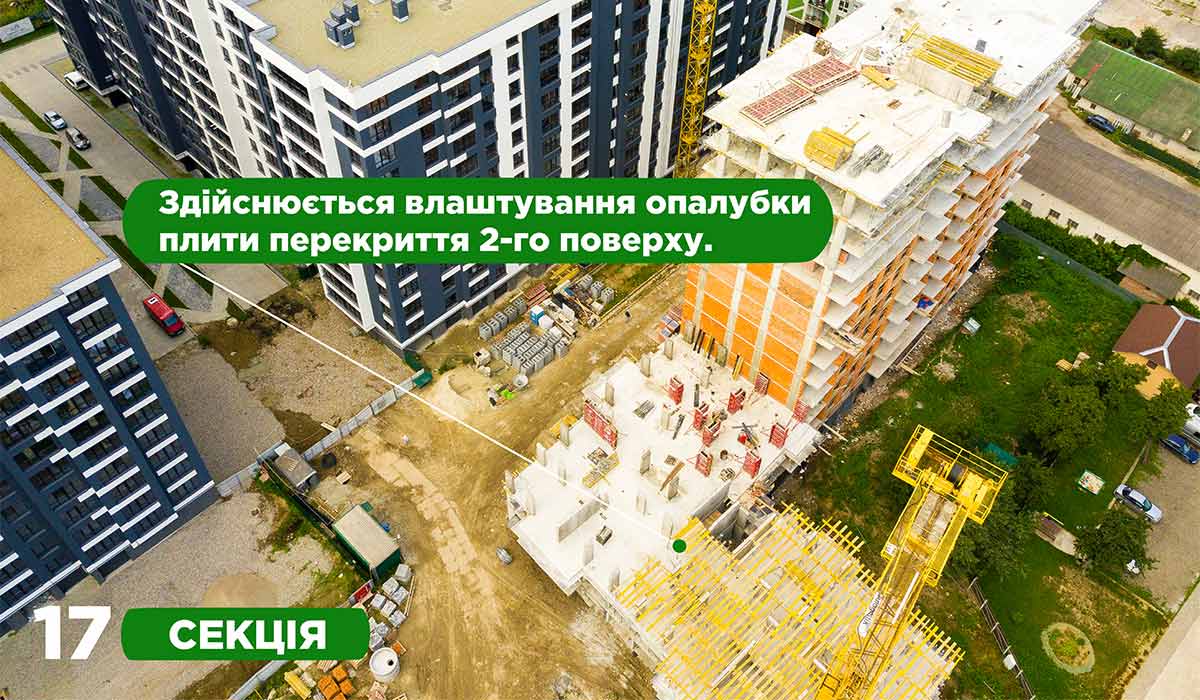 СТАН БУДІВНИЦТВА ЖИТЛОВОГО КОМПЛЕКСУ COMFORT PARK НА 31.08.2021