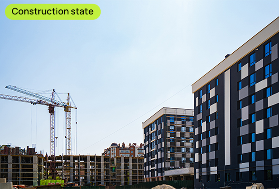 Construction status of the Union residential complex 25.05.2023