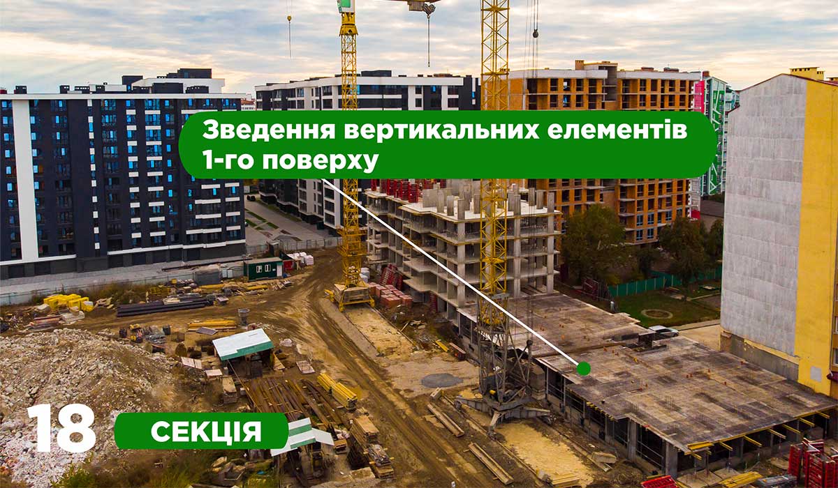 СТАН БУДІВНИЦТВА ЖИТЛОВОГО КОМПЛЕКСУ COMFORT PARK НА 18.10.2021