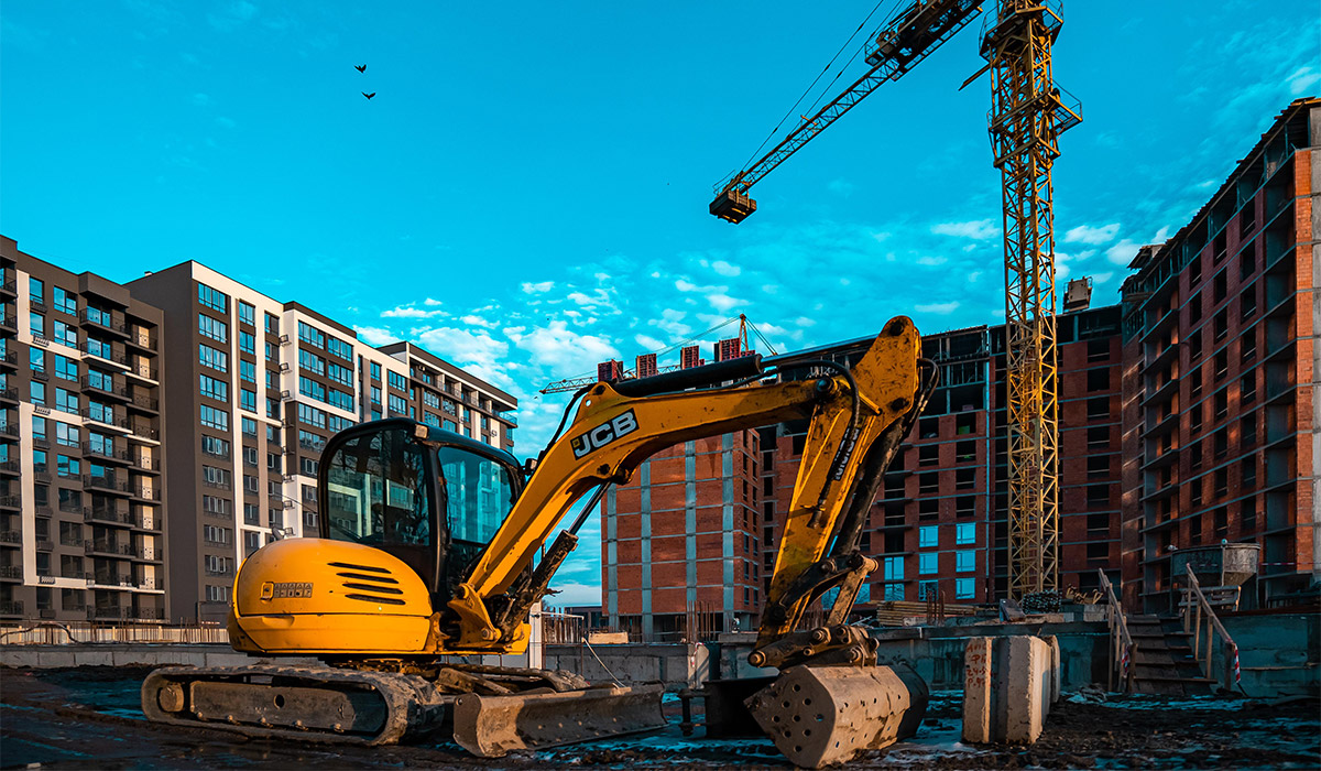 Construction state of the Parkova Alley residential complex as of 12.26.2022