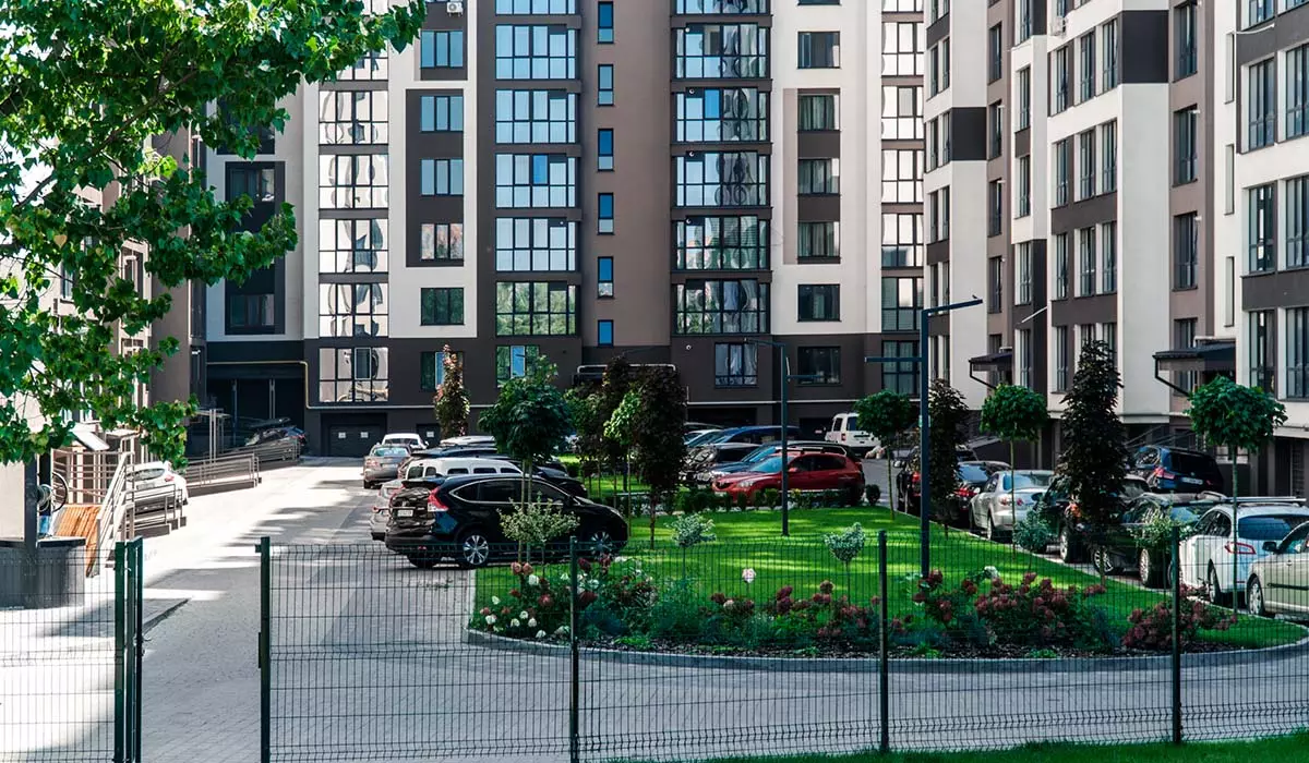 Construction stateof the Parkova Alley residential complex as of 29.08.2023