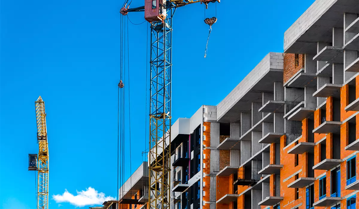 Construction state of the residential complex “IQ House” as of 06.11.2023