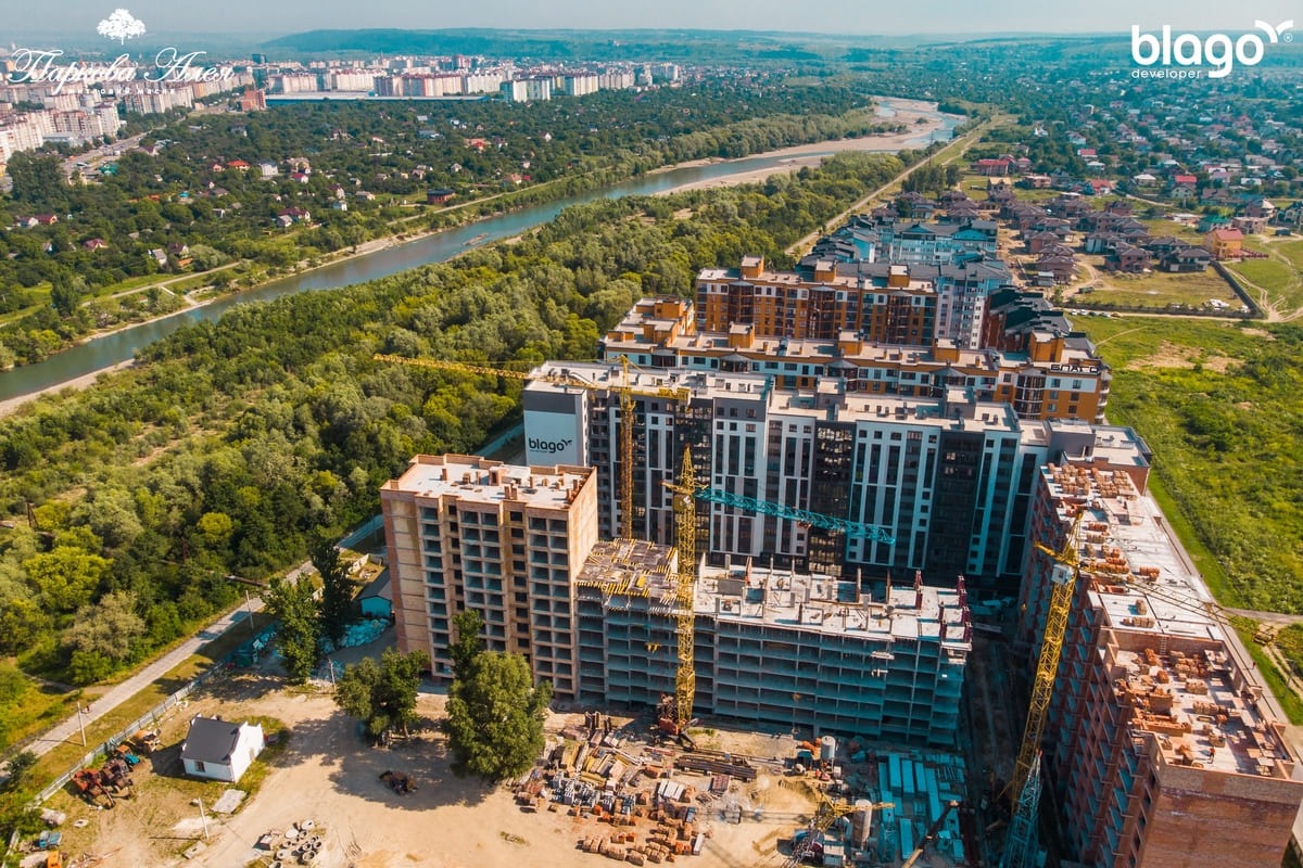 Стан будівництва житлового масиву “Паркова Алея” на 22.07.2020р.