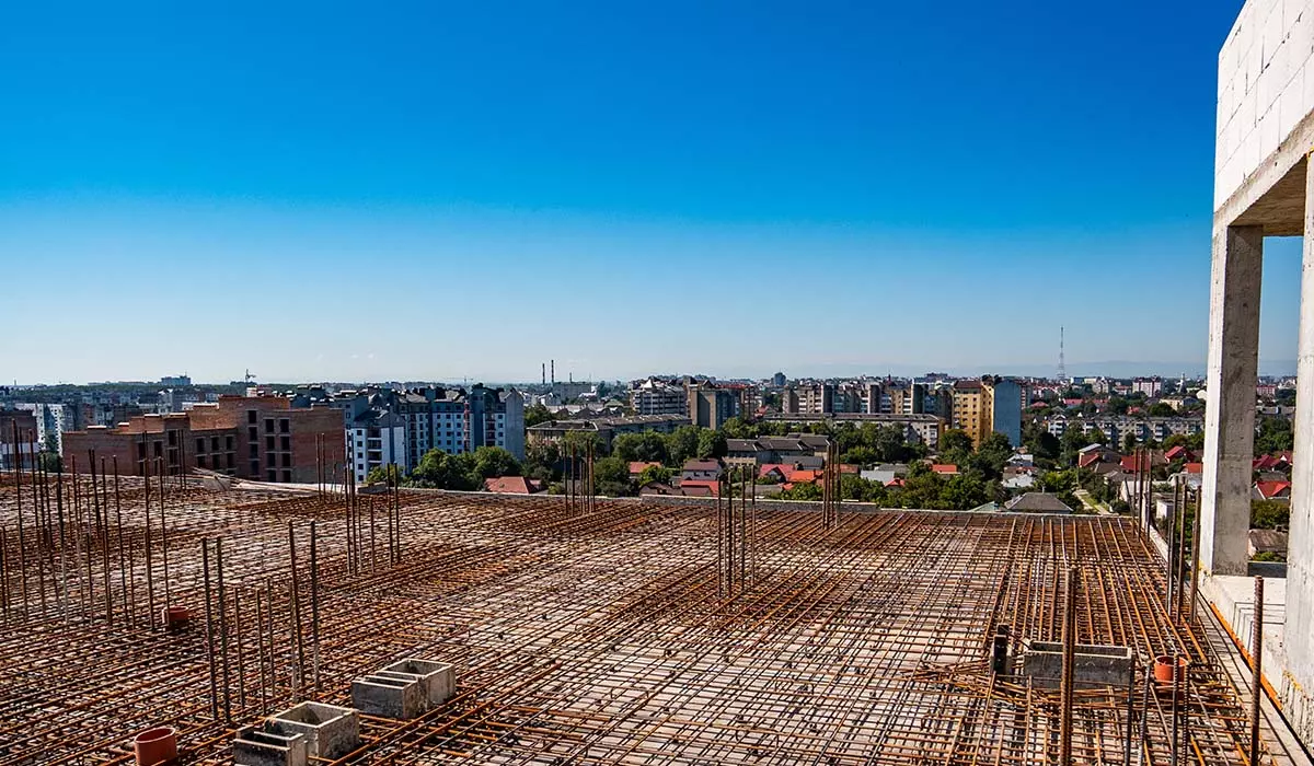 Construction state of the U ONE residential complex as of 15.08.2023