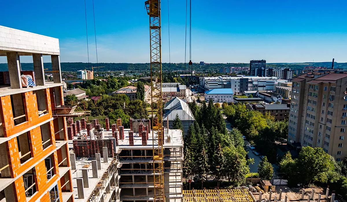 Construction state of the U ONE residential complex as of 15.08.2023