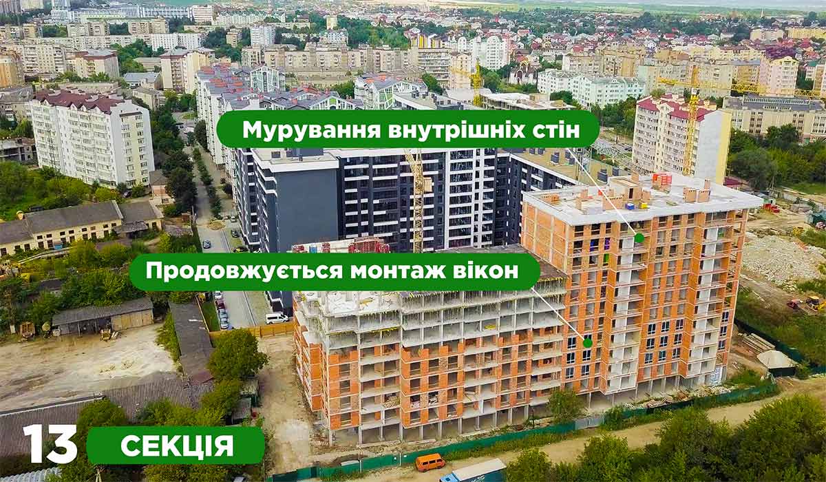 СТАН БУДІВНИЦТВА ЖИТЛОВОГО КОМПЛЕКСУ COMFORT PARK НА 31.08.2021