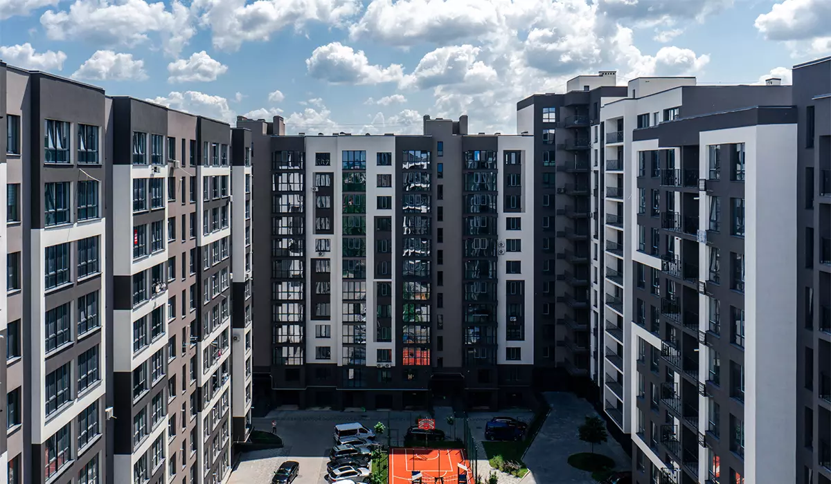 Construction state of the Parkova Alley residential complex as of 26.06.2023