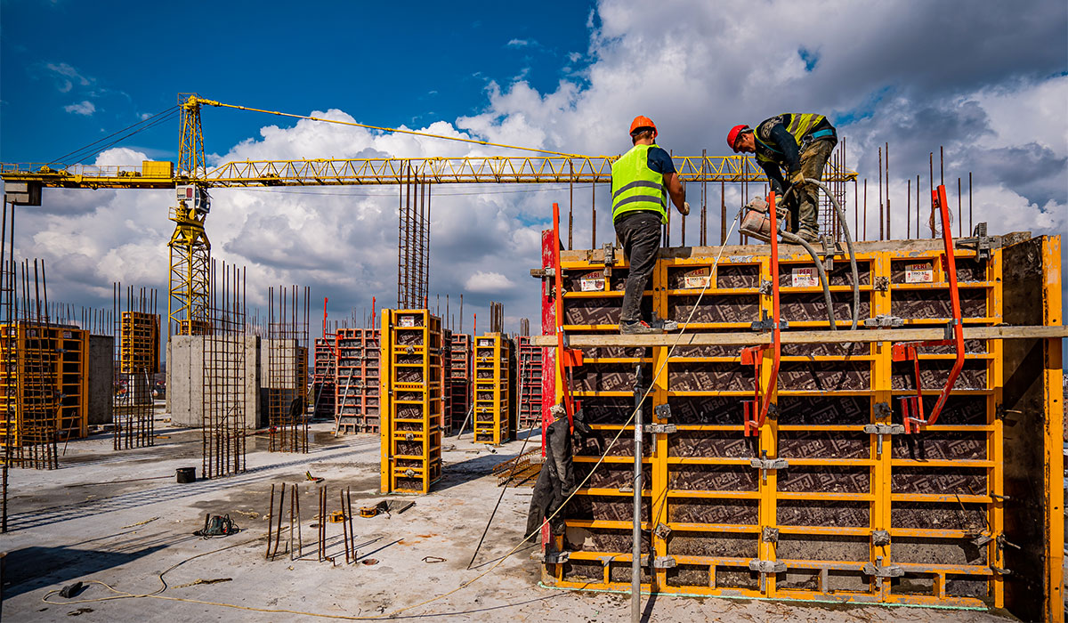 Construction state of the Manhattan UP residential area as of 10.04.2023