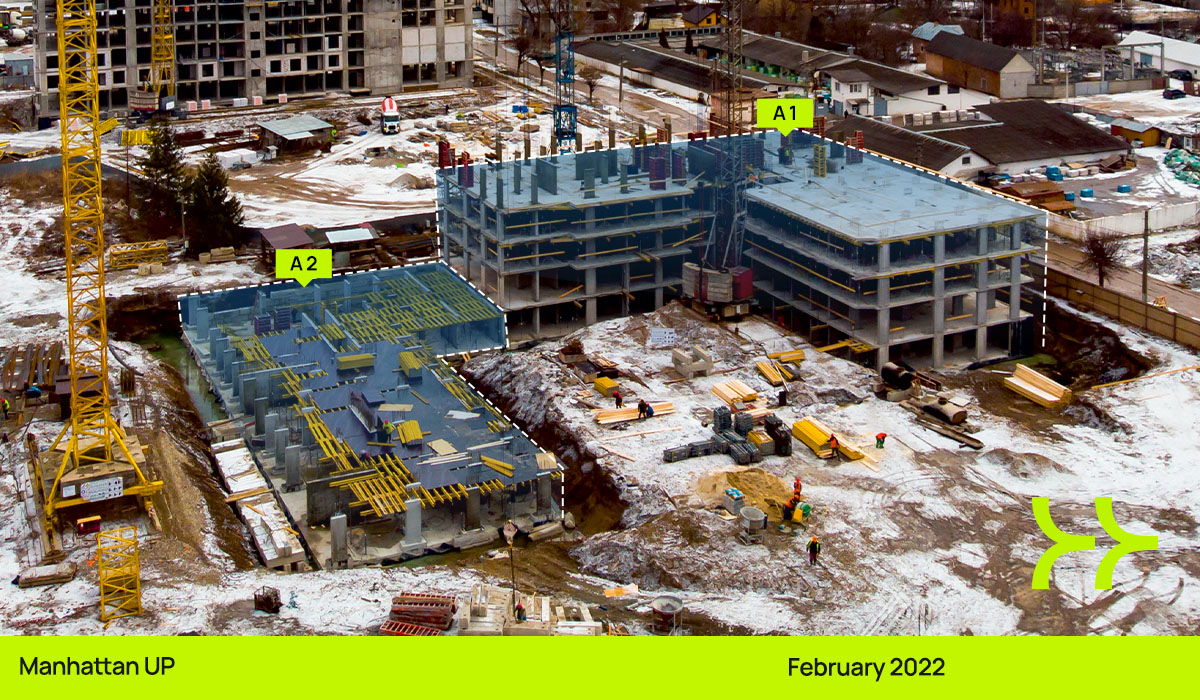 Manhattan UP construction dynamics: February 2022 – February 2023