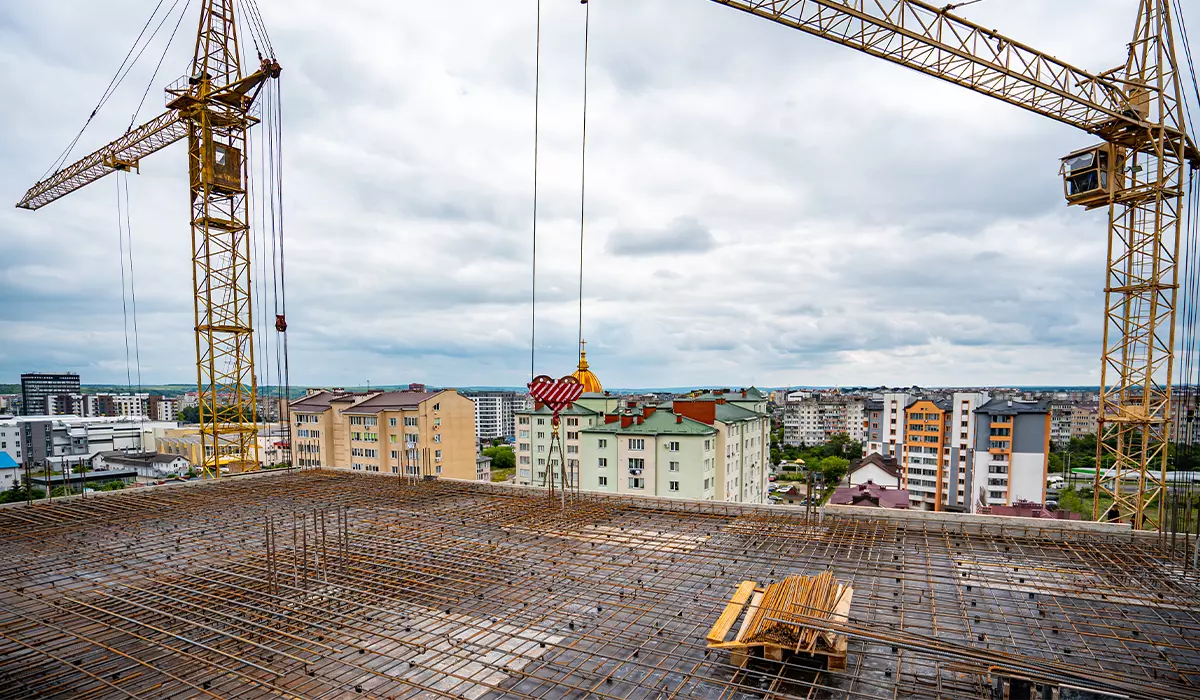 Construction state of the U ONE residential complex as of 14.06.2023