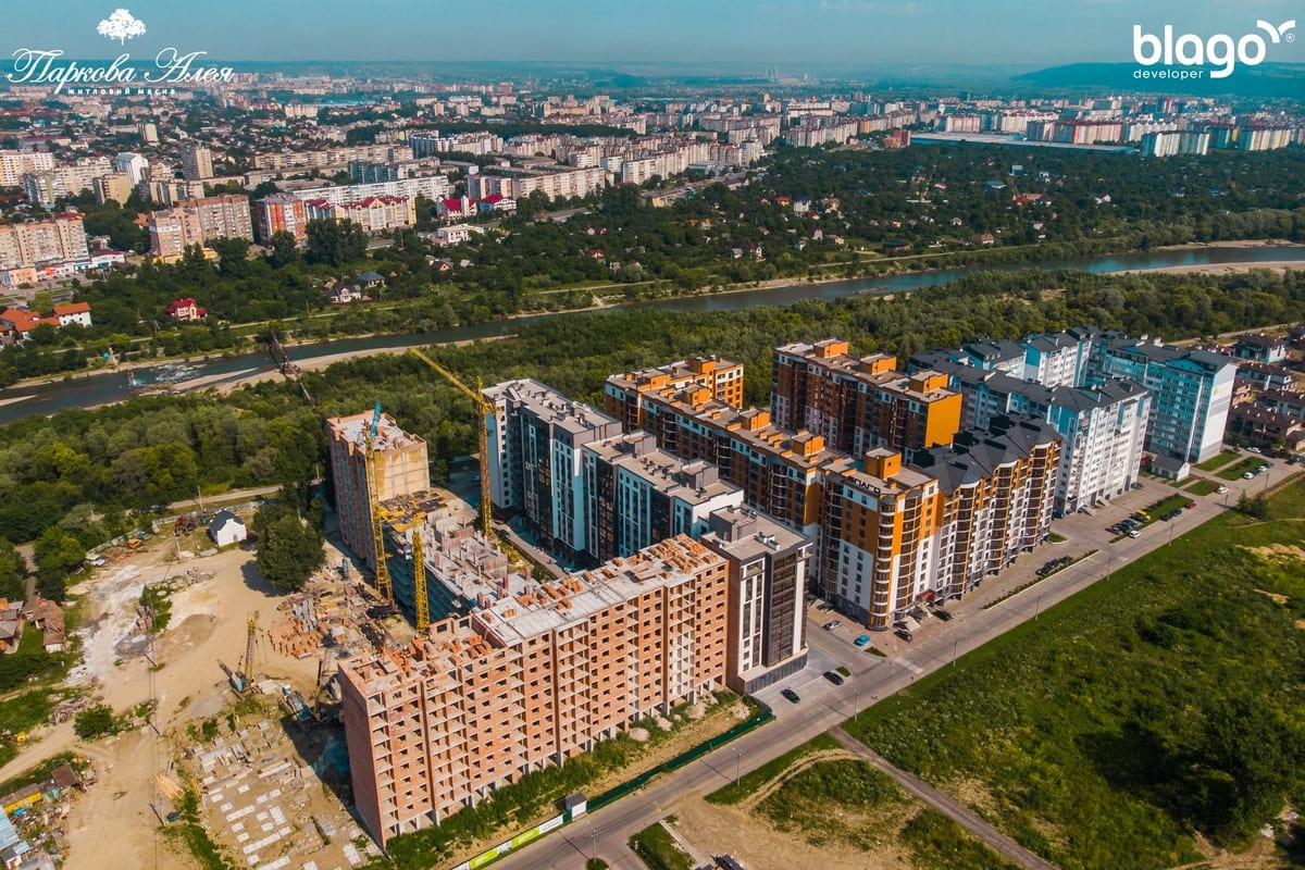 Стан будівництва житлового масиву “Паркова Алея” на 22.07.2020р.