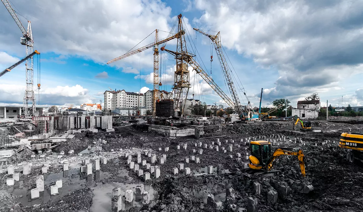 Construction state of the residential complex “SKYGARDEN” as of 17.10.2023