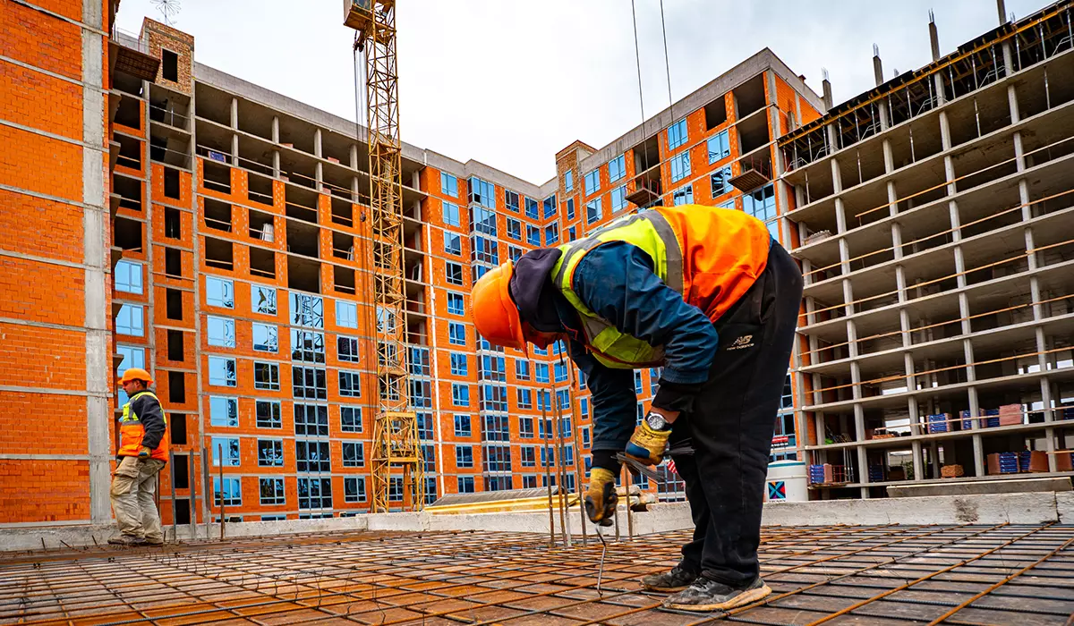 Construction state of the U ONE residential complex as of 11.10.2023