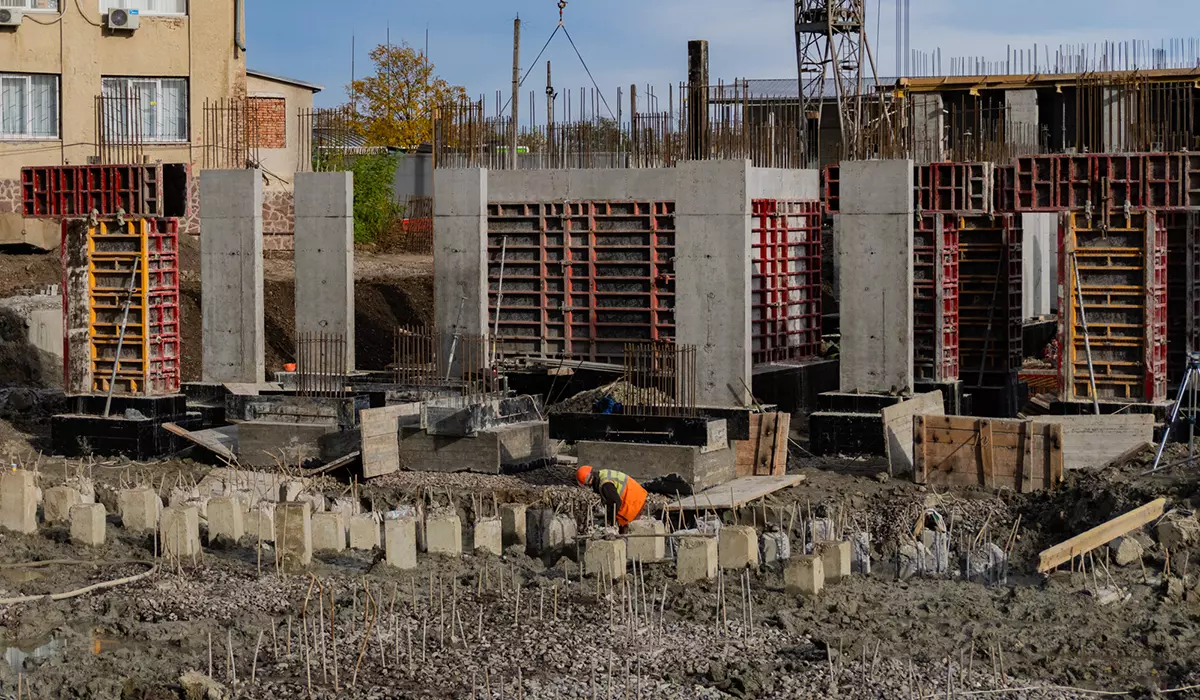 Construction state of the SKYGARDEN residential complex as of 31.10.2023