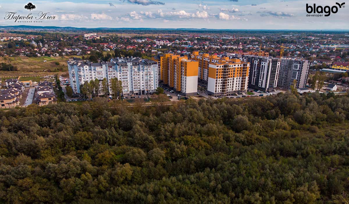 Стан будівництва житлового масиву “Паркова Алея” на 12.10.2020р.