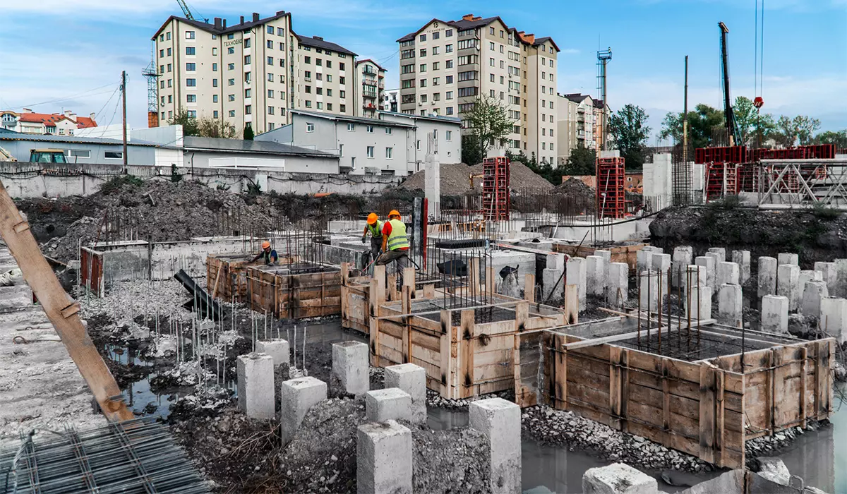 Construction state of the residential complex “SKYGARDEN” as of 19.09.2023