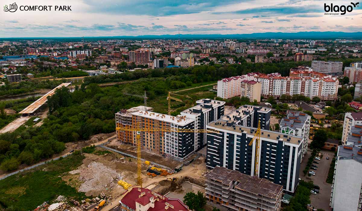 СТАН БУДІВНИЦТВА ЖИТЛОВОГО КОМПЛЕКСУ COMFORT PARK НА 27.05.2021