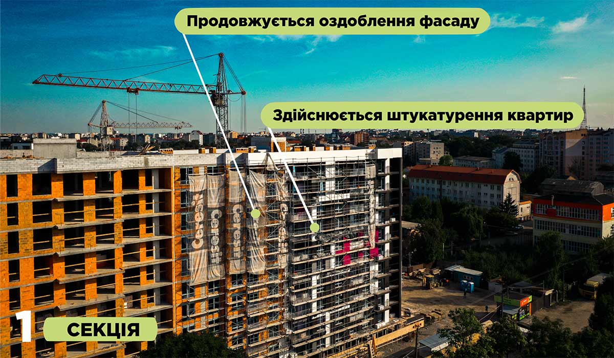 Стан будівництва житлового комплексу Family Plaza на 15.09.2021