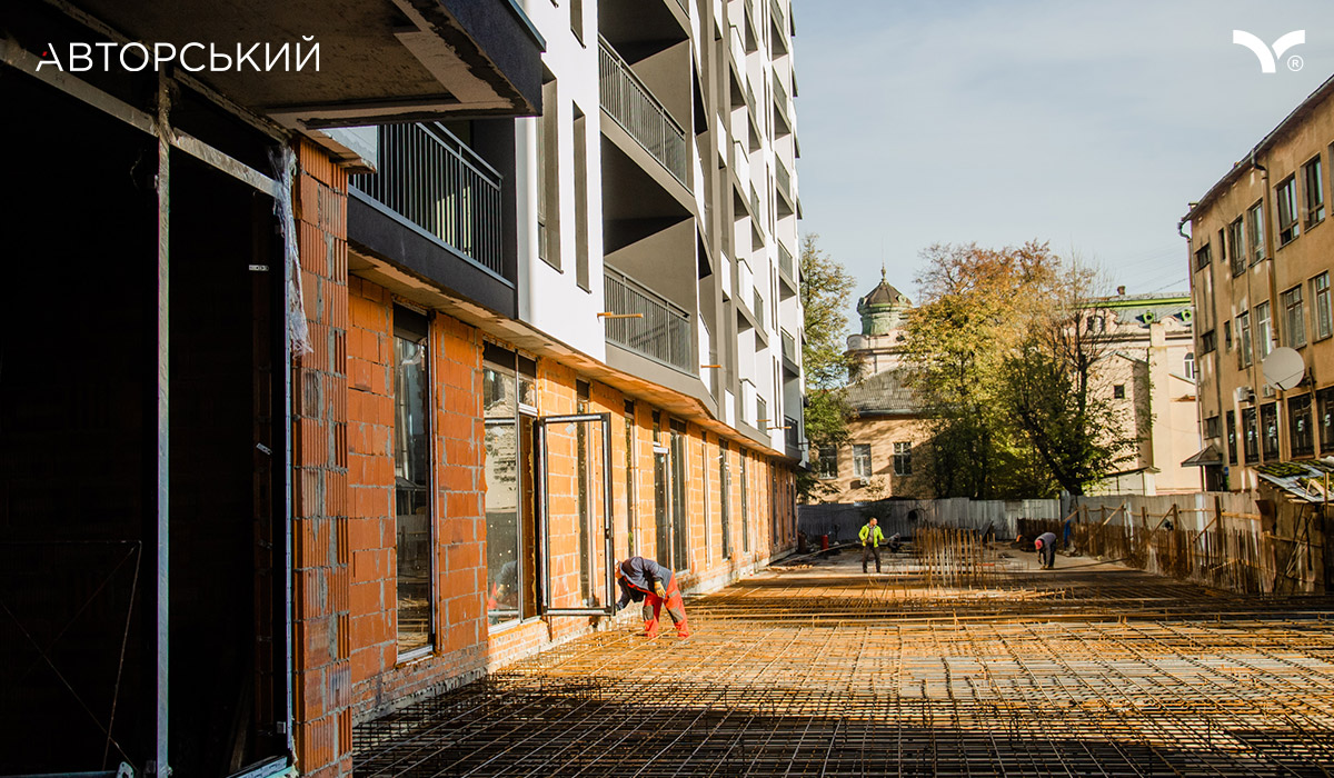 Construction state of the residential complex “Avtorskyi” as of 25.10.2022