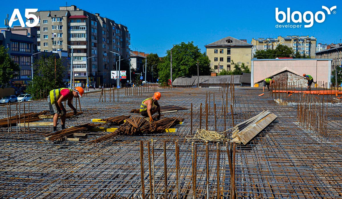 Стан будівництва дохідного дому А5 на 31.07.2022