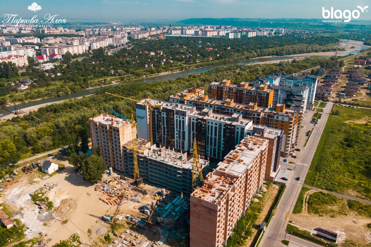 Стан будівництва житлового масиву “Паркова Алея” на 22.07.2020р.