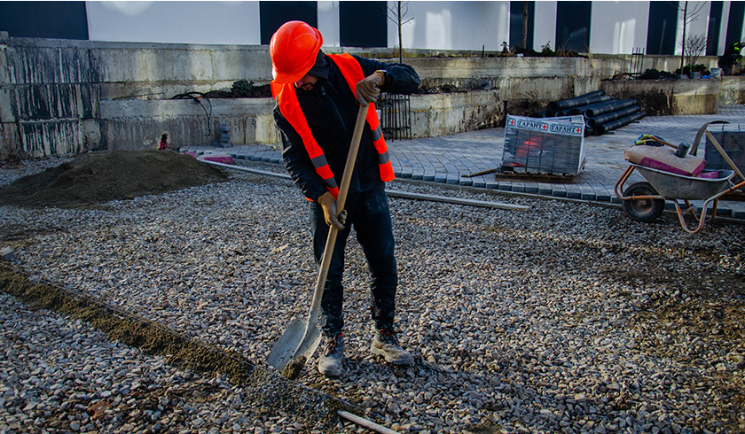 Construction state of the residential complex Shokolad as of 15.12.2022