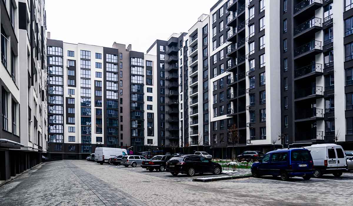 Construction state of the residential complex “Parkova Alley” as of 11.30.2022