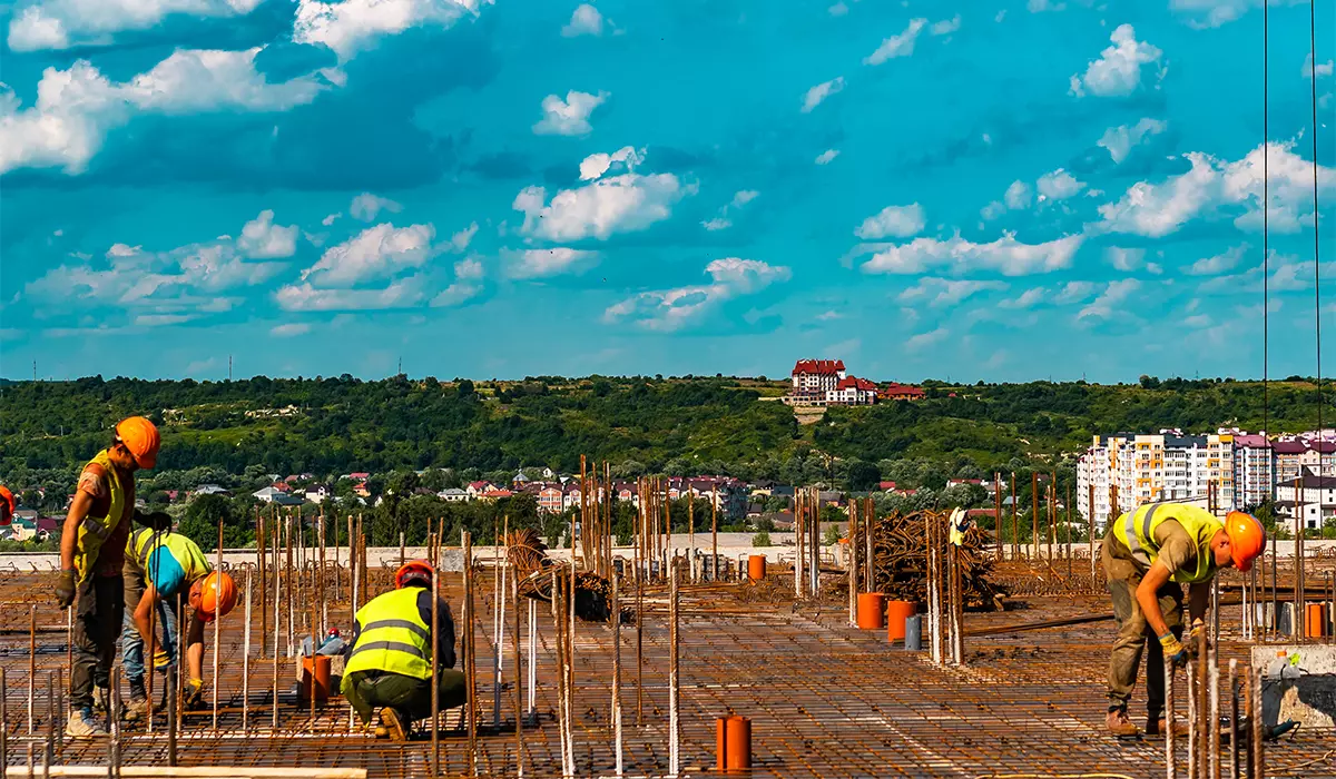 Construction state of the U ONE residential complex as of 11.07.2023