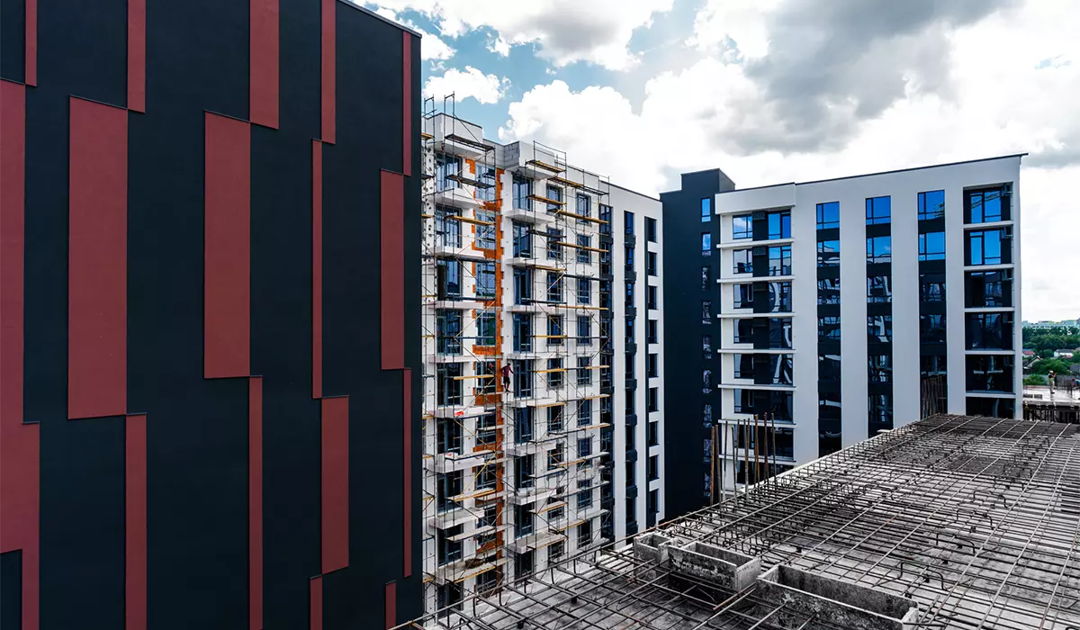 Construction state of the Parkova Alley residential complex as of 26.06.2023