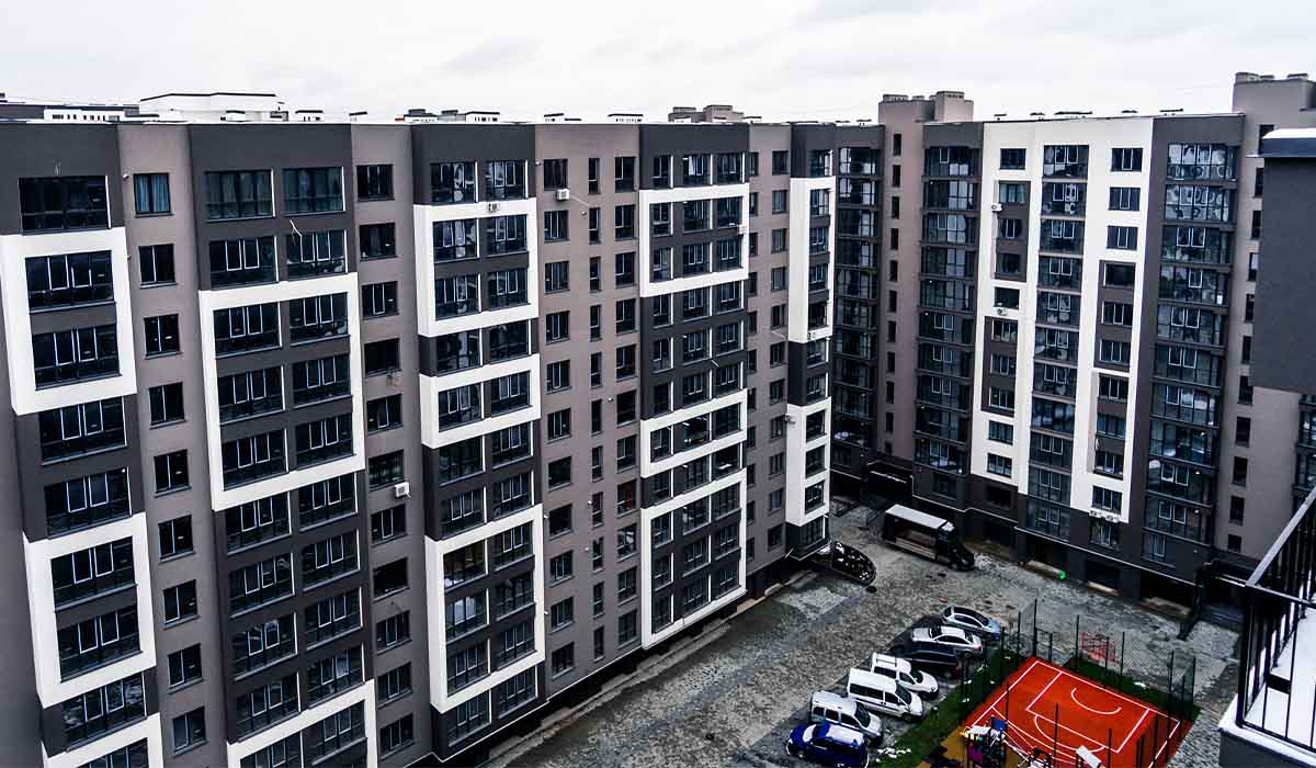 Construction state of the residential complex “Parkova Alley” as of 11.30.2022