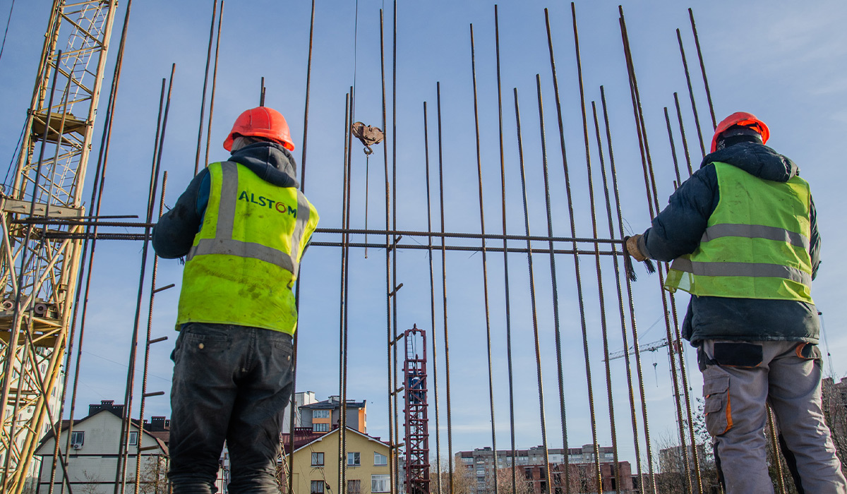 Construction state of the residential complex “U ONE” as of 02.01.2023