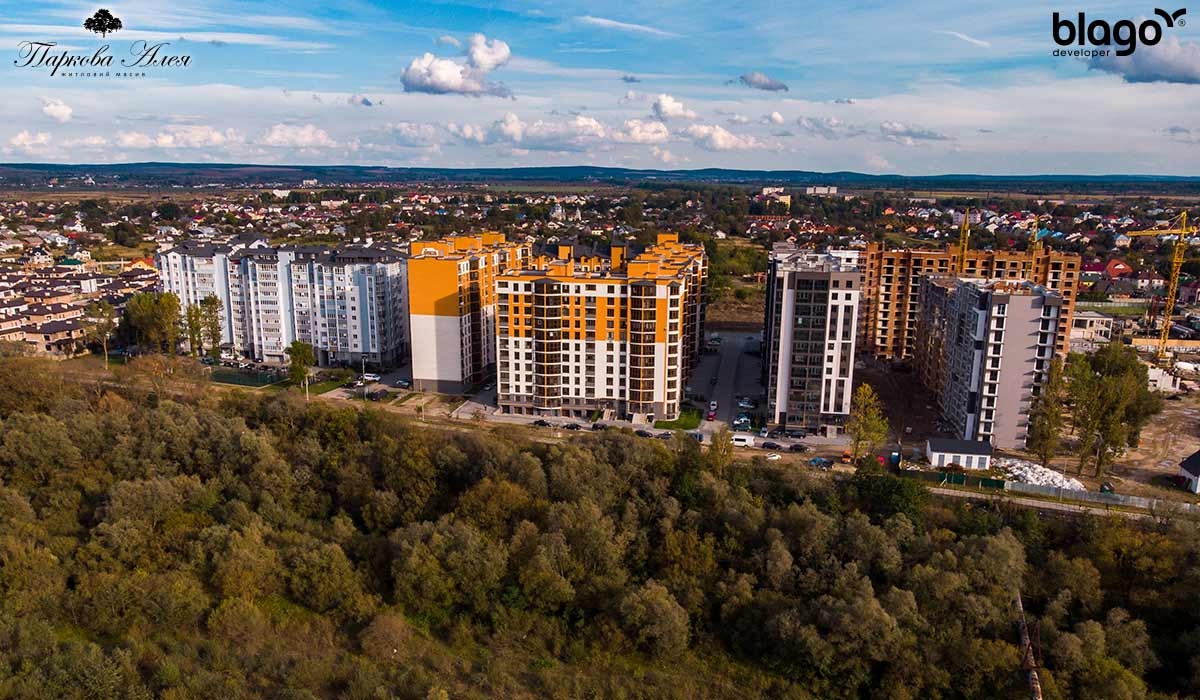 Стан будівництва житлового масиву “Паркова Алея” на 12.10.2020р.