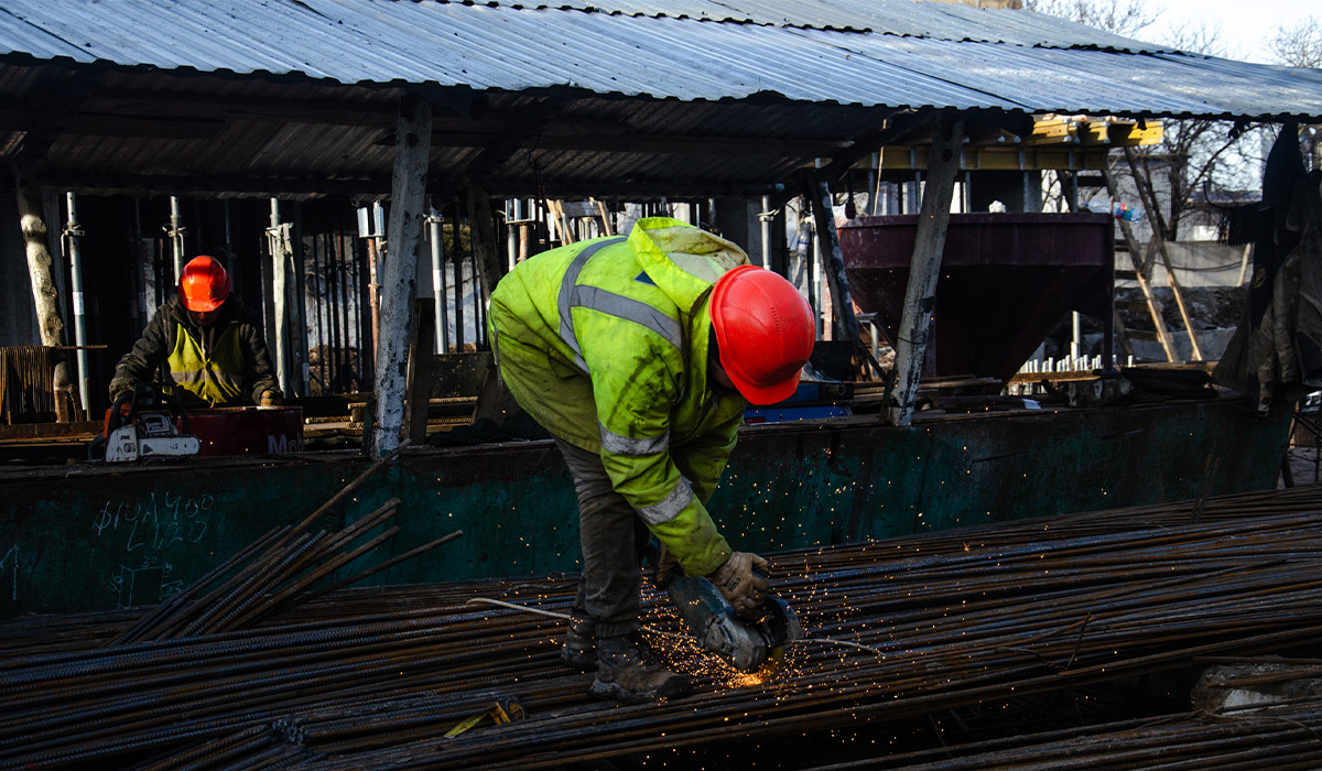 Construction state of the residential complex “U ONE” as of 02.01.2023